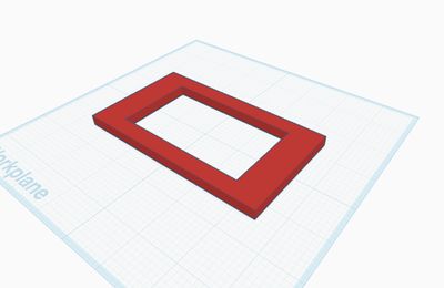Screenshot of the template in TinkerCAD